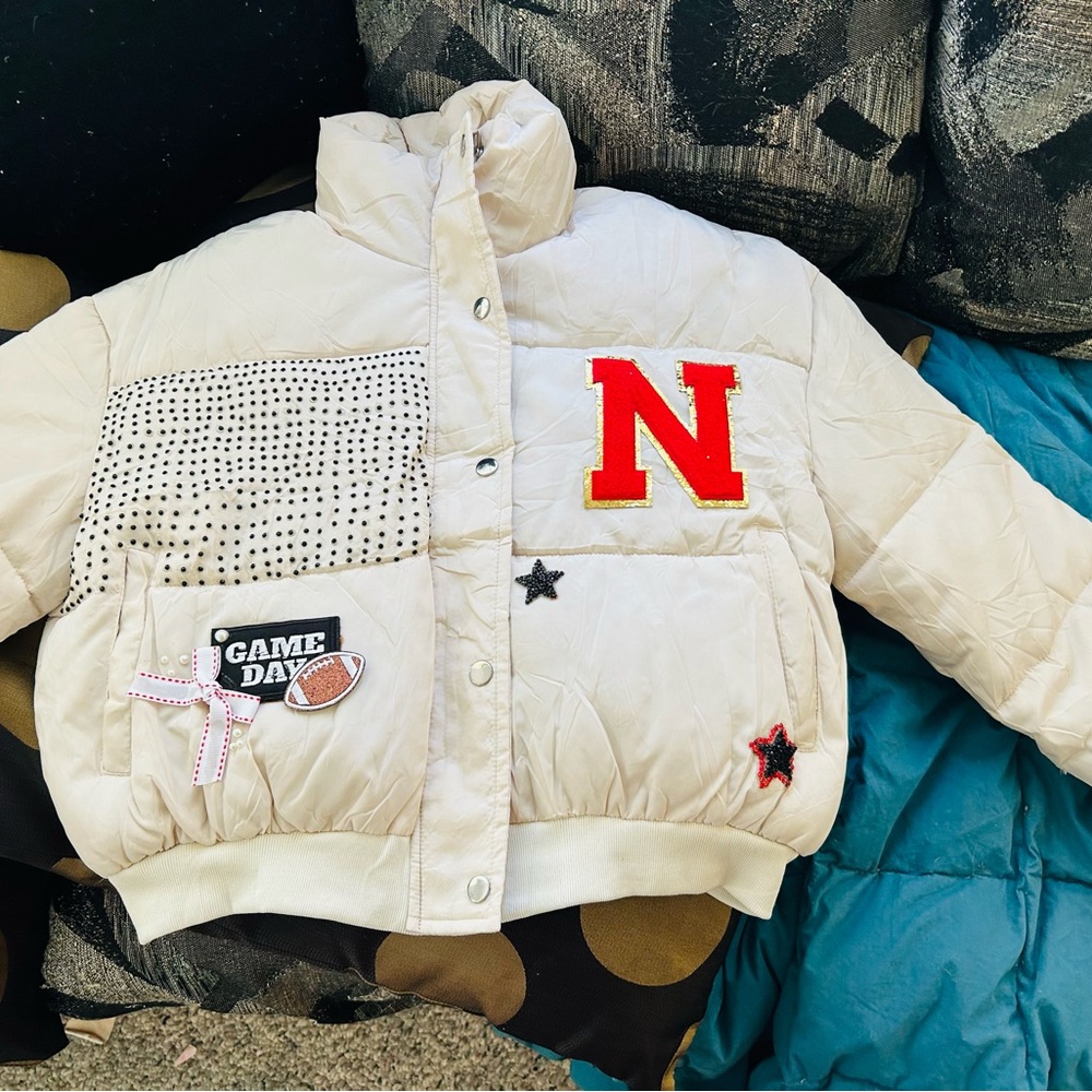 Nebraska Huskers Cornhuskers Warm Puffer Jacket – Size L